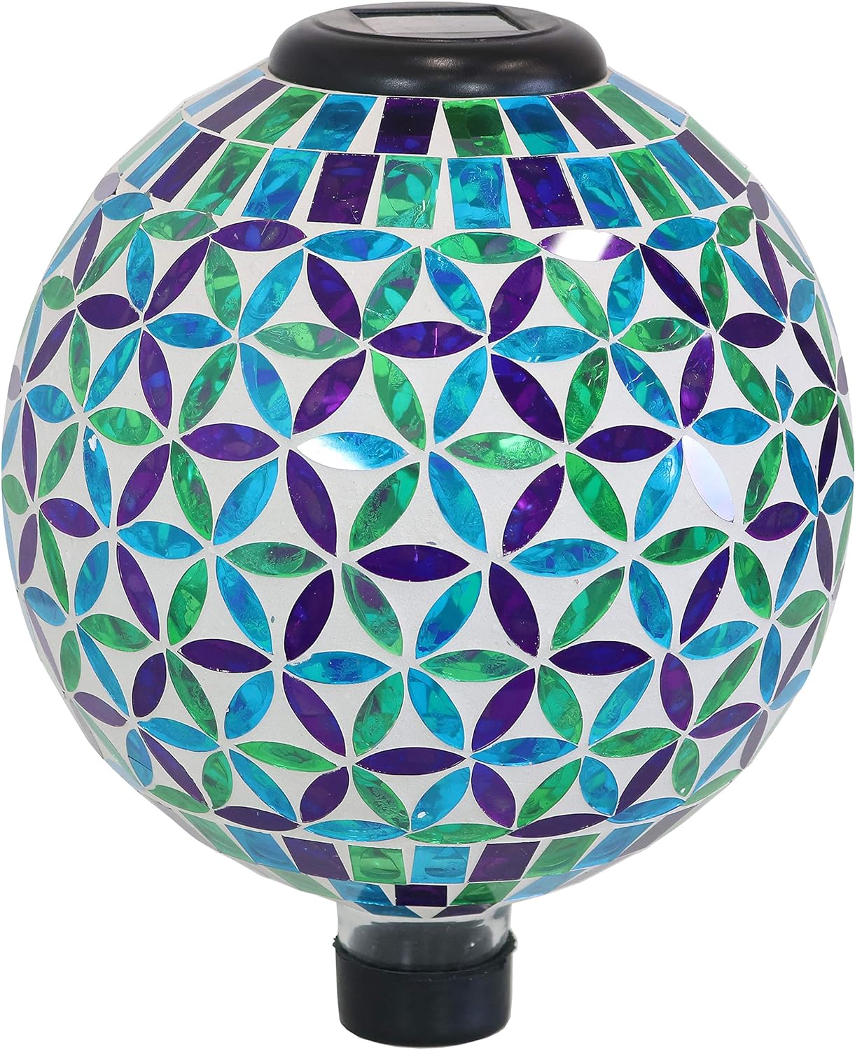 Illuminated Glass Goble with Metal Stand