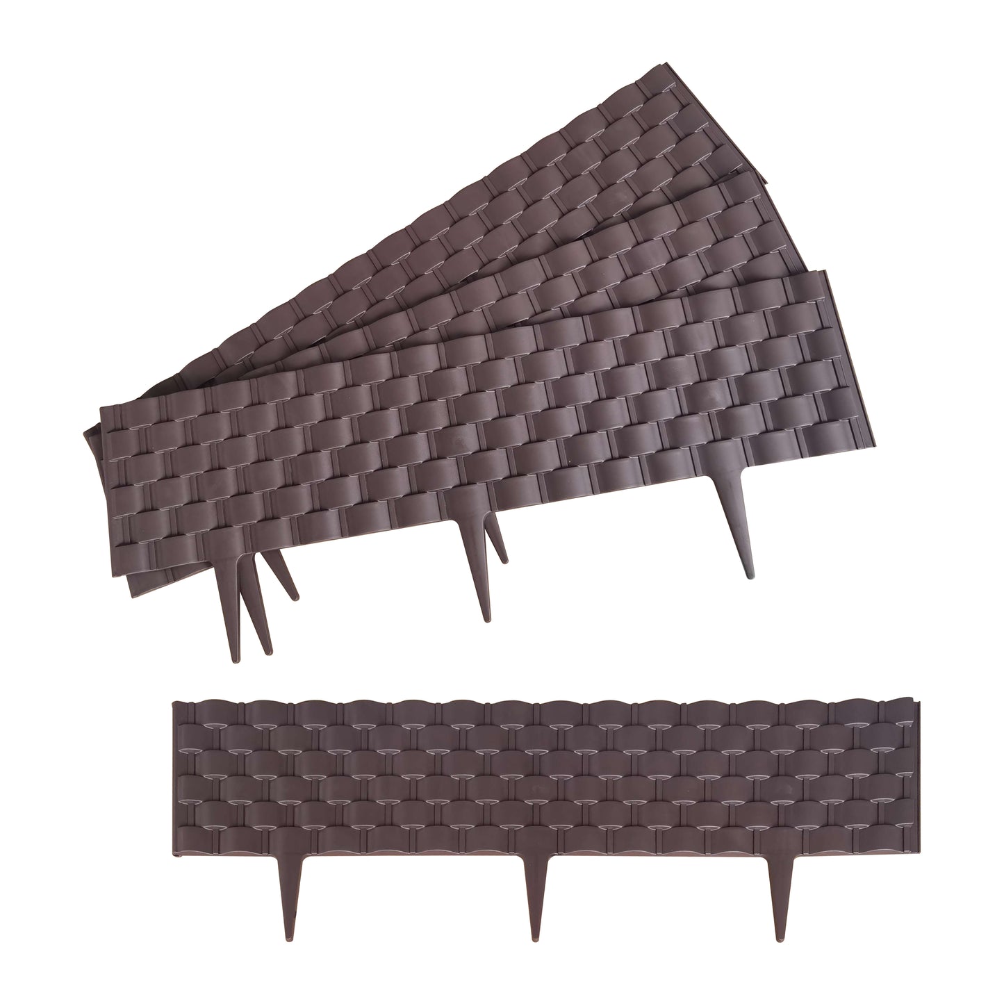 Flexible Faux Rattan Garden Fence Pack of 4