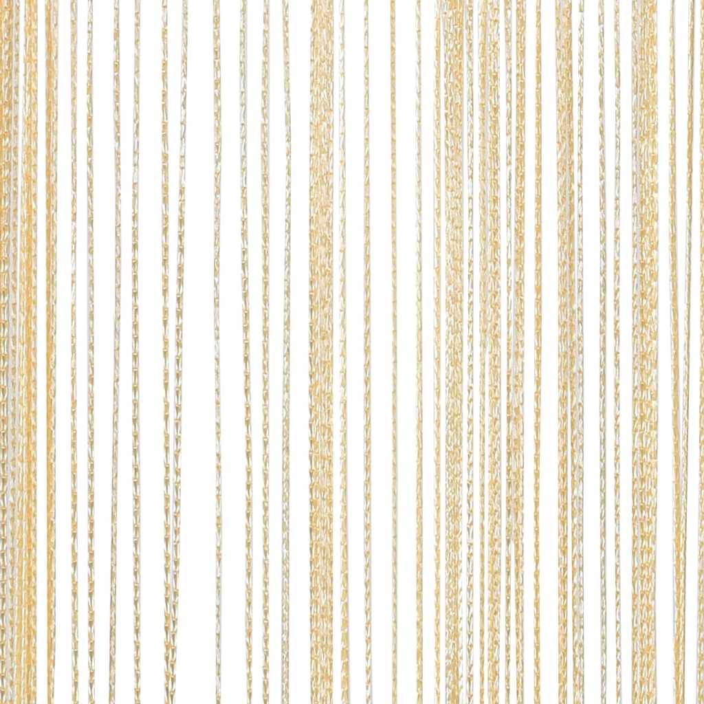 String Curtains 2 pcs 140x250 cm Cream