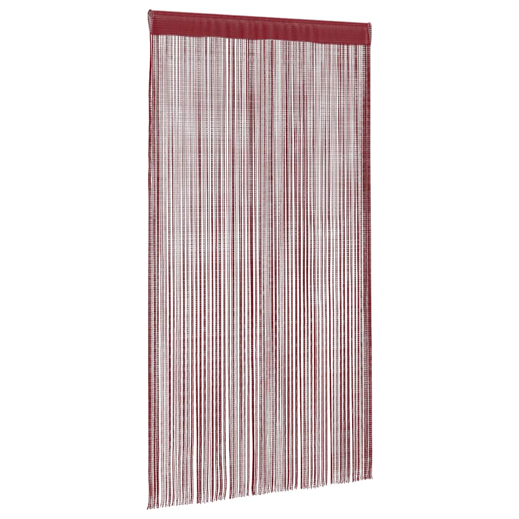 String Curtains 2 pcs 100x250 cm Burgundy