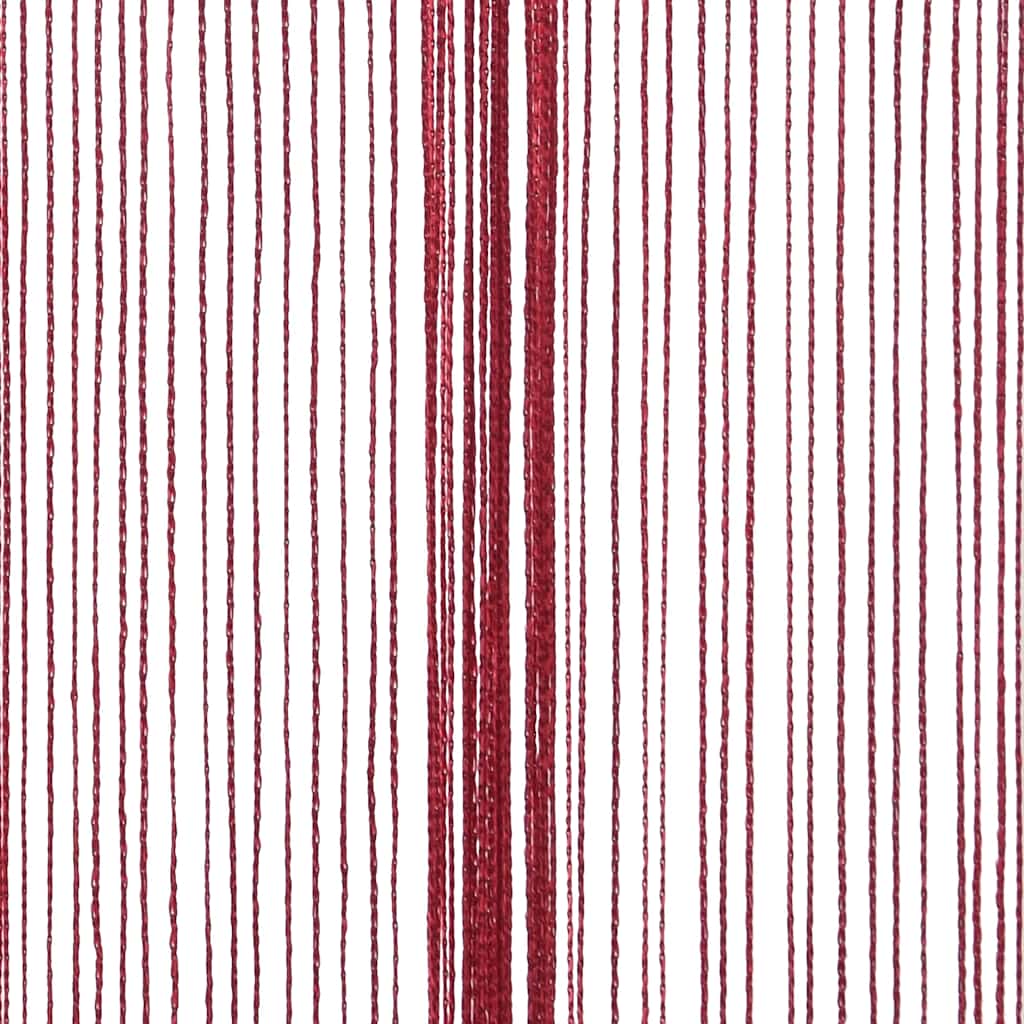String Curtains 2 pcs 100x250 cm Burgundy