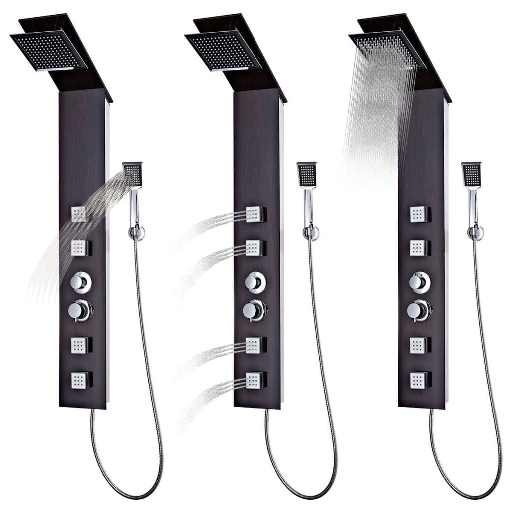 Shower Panel System Glass Brown