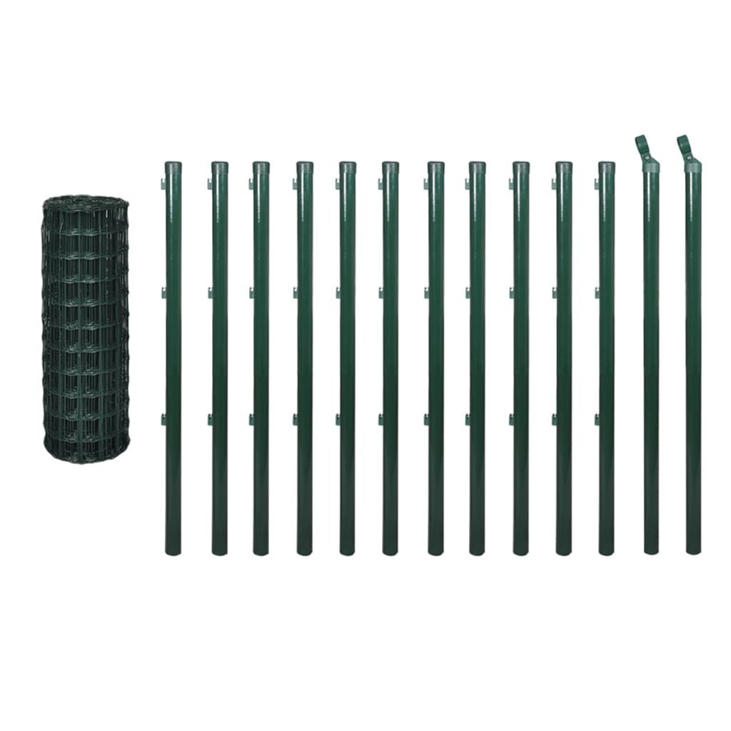 Euro Fence Steel 25x1.5 m Green