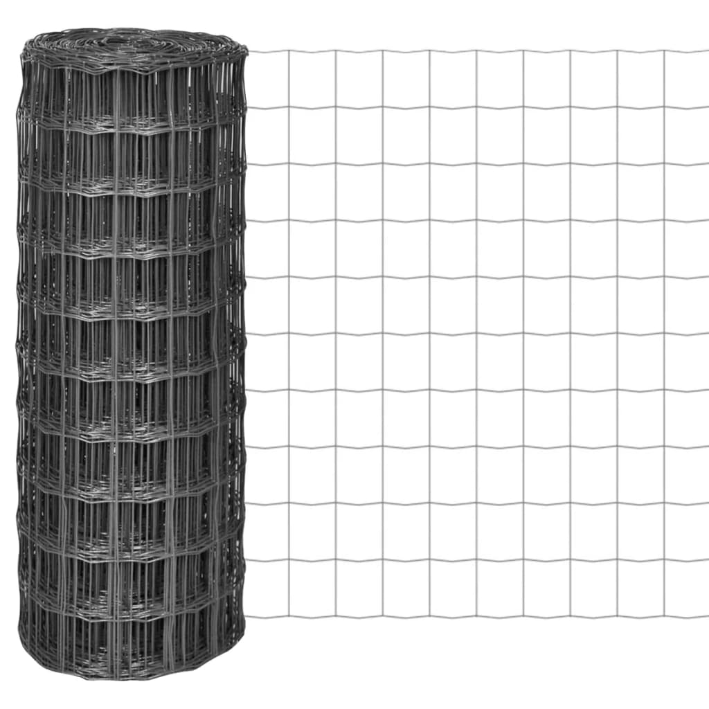 Euro Fence Steel 10x1 m Grey