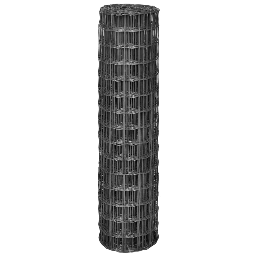 Euro Fence Steel 10x1.5 m Grey