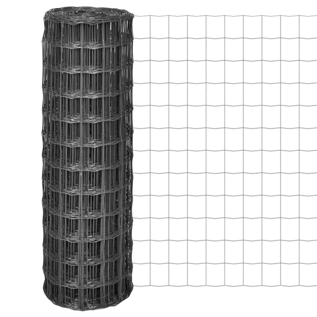Euro Fence Steel 25x1.2 m Grey