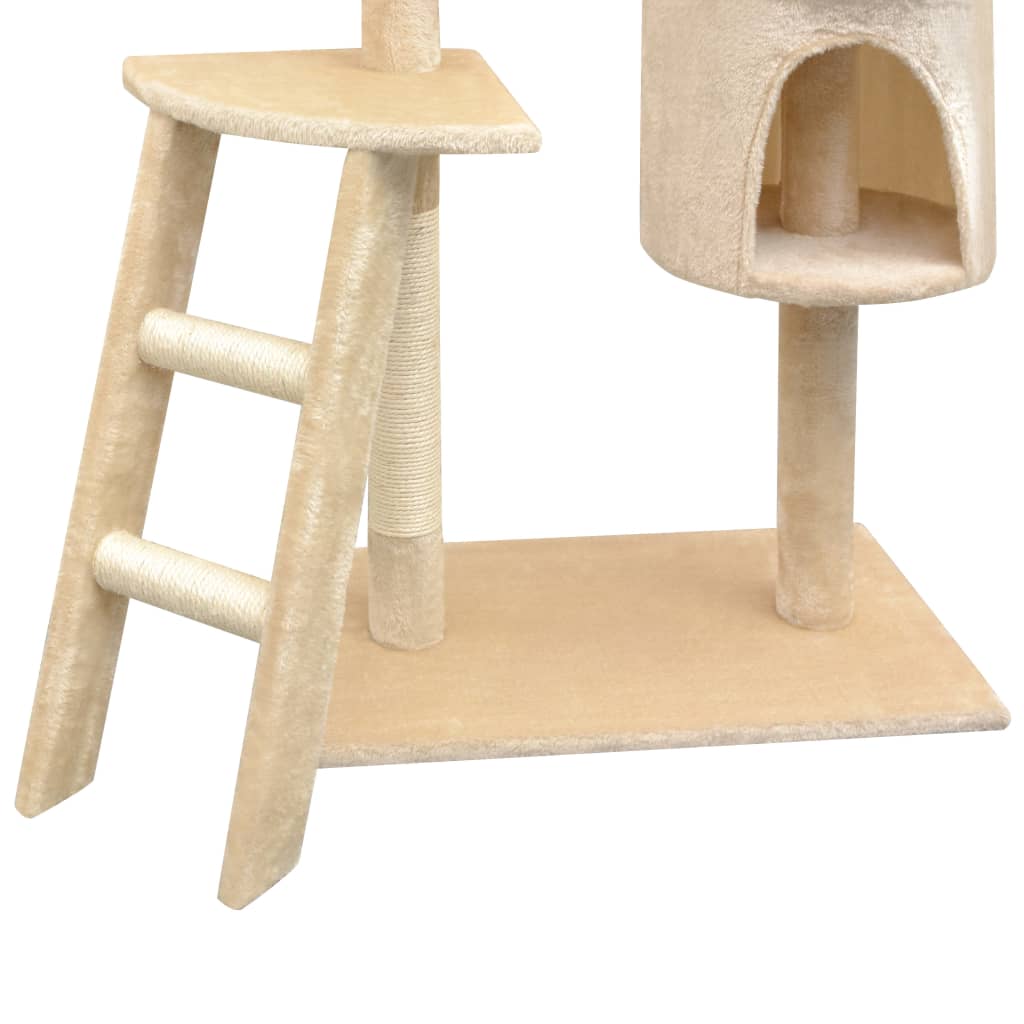 Cat Tree with Sisal Scratching Posts 150 cm Beige