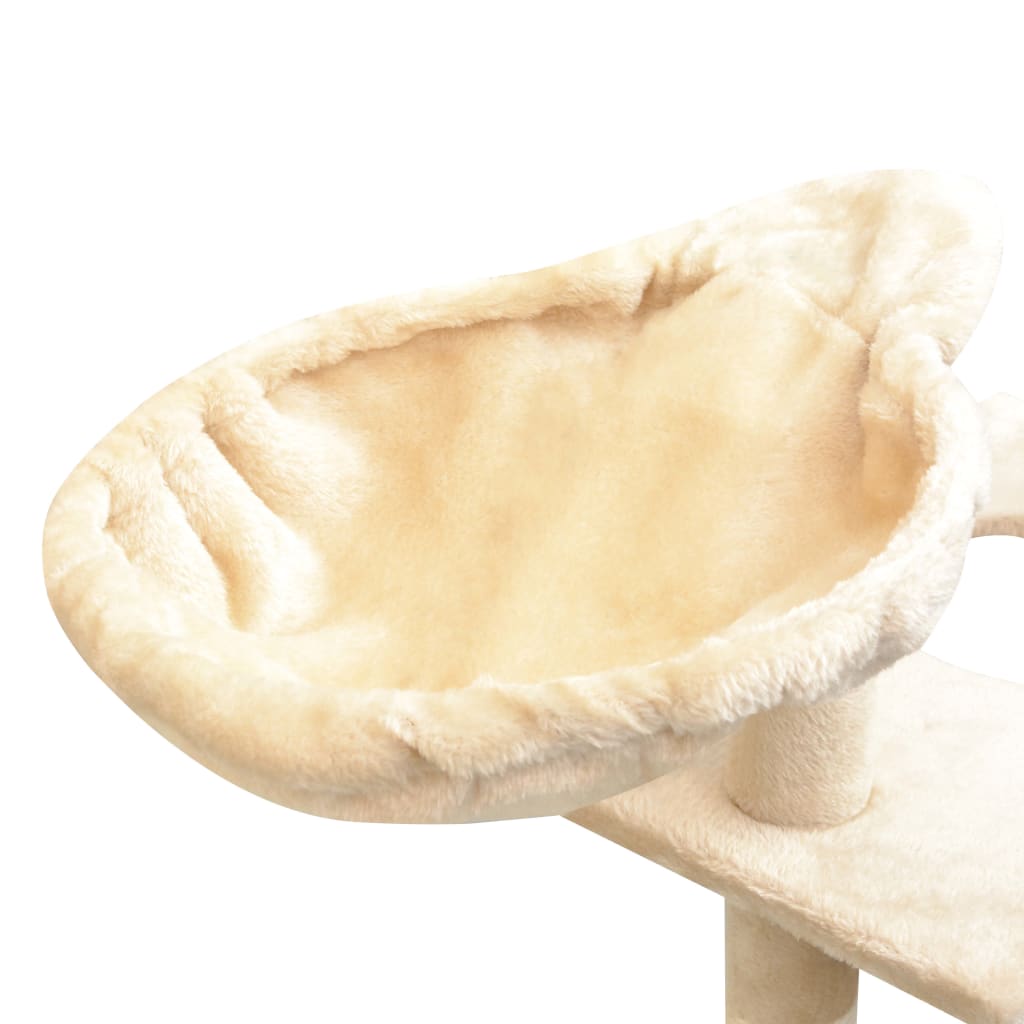 Cat Tree with Sisal Scratching Posts 150 cm Beige
