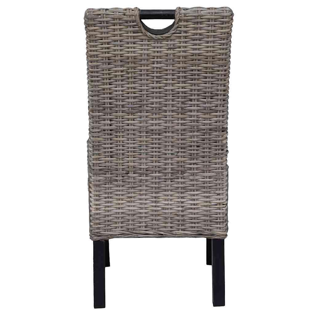 Dining Chair 2 pcs Kubu Rattan Mango Wood