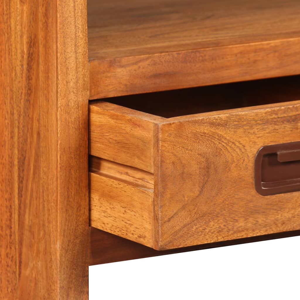 TV Cabinet Solid Wood Acacia 90x30x55 cm