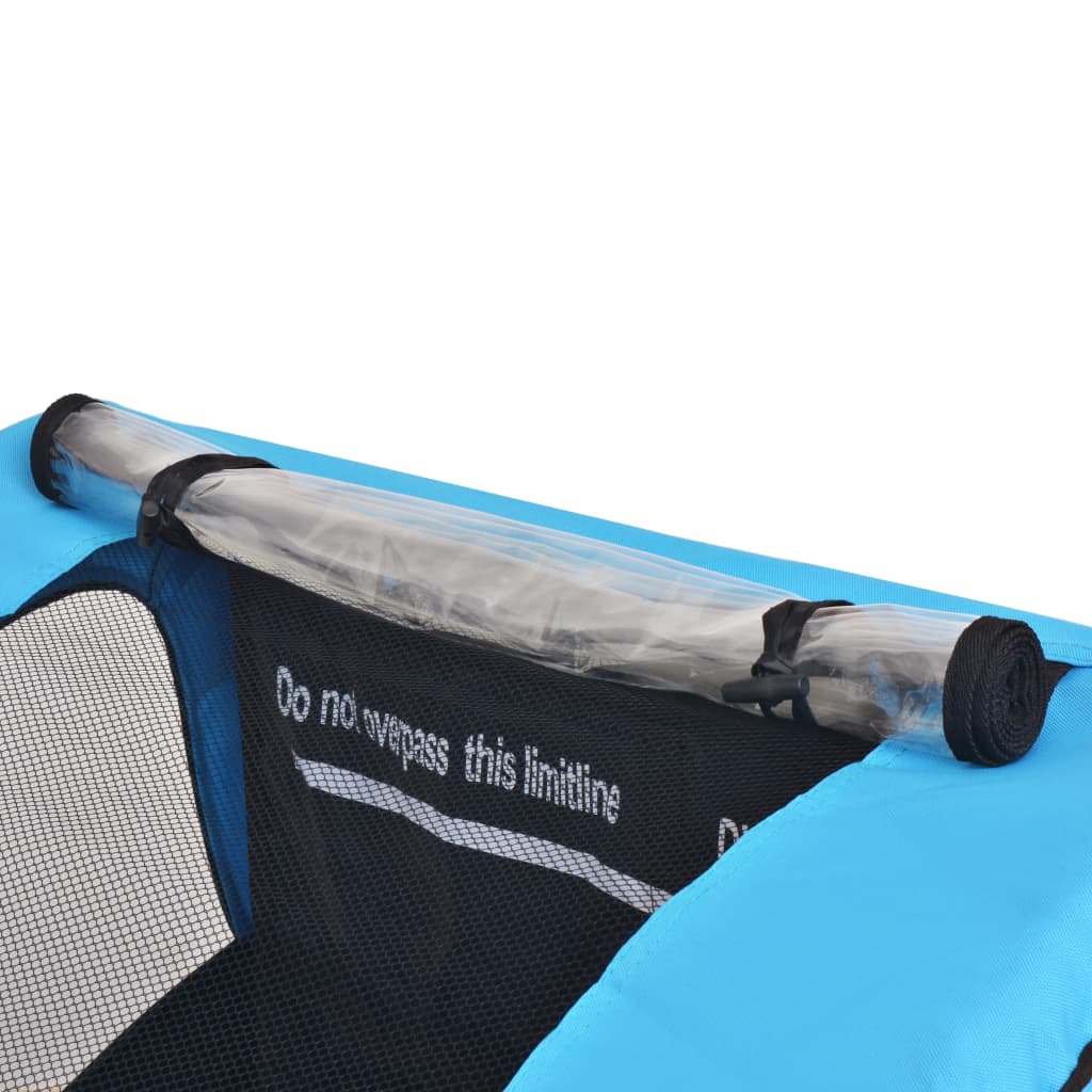 Bike Trailer Grey and Blue 30 kg