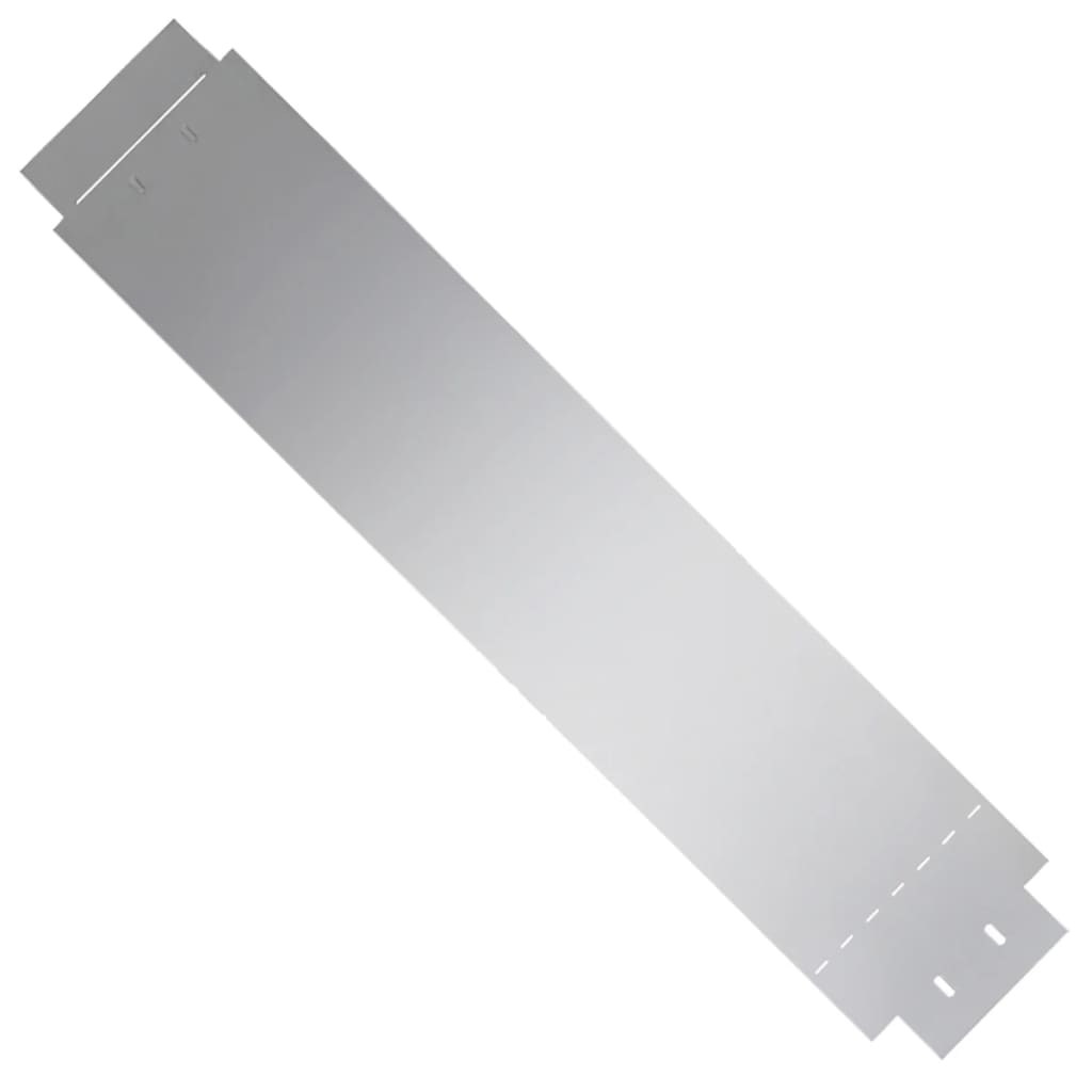 Lawn Fences 5 pcs Galvanised Steel 100x19 cm