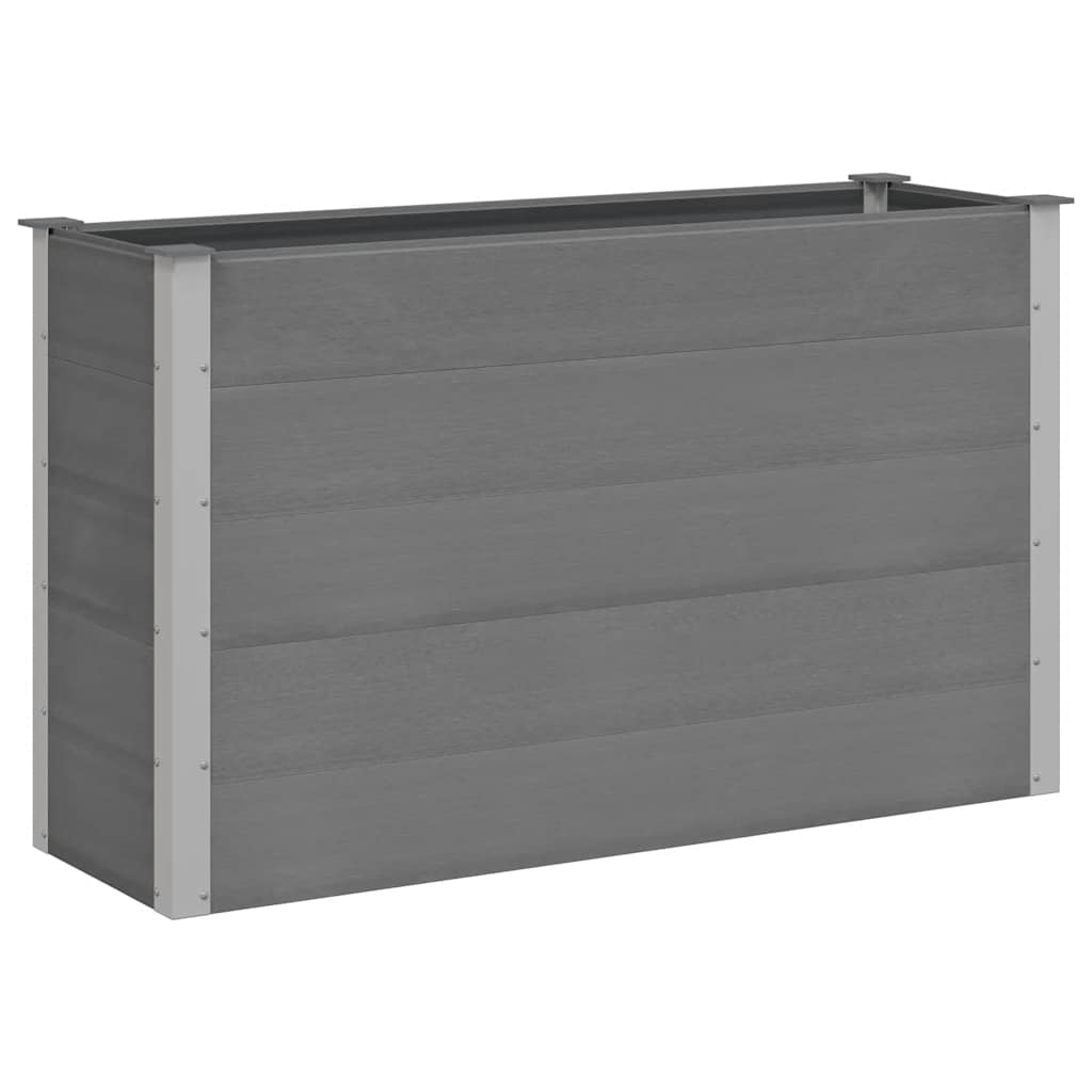 Garden Raised Bed WPC 150x50x91 cm Grey