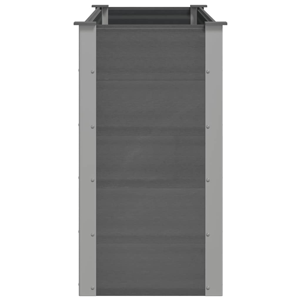 Garden Raised Bed WPC 150x50x91 cm Grey