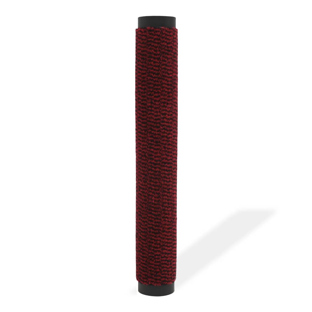 Dust Control Mat Rectangular Tufted 80x120 cm Red