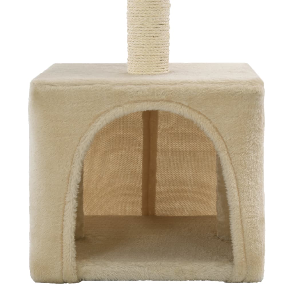 Cat Tree with Sisal Scratching Post 55 cm Beige
