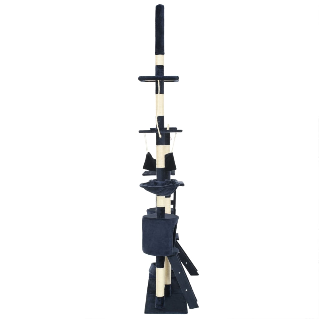 Cat Tree with Sisal Scratching Posts 230-250 cm Blue