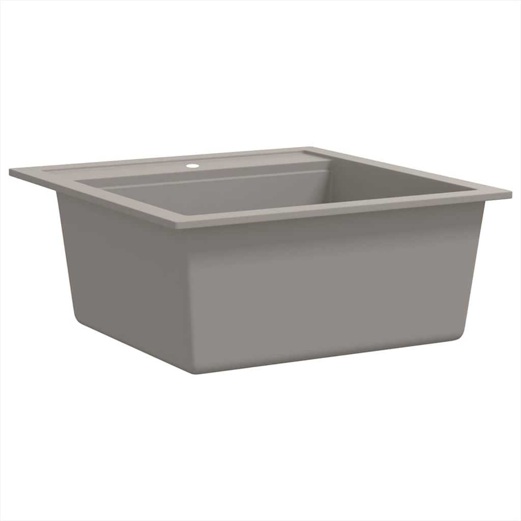 Granite Kitchen Sink Single Basin Grey