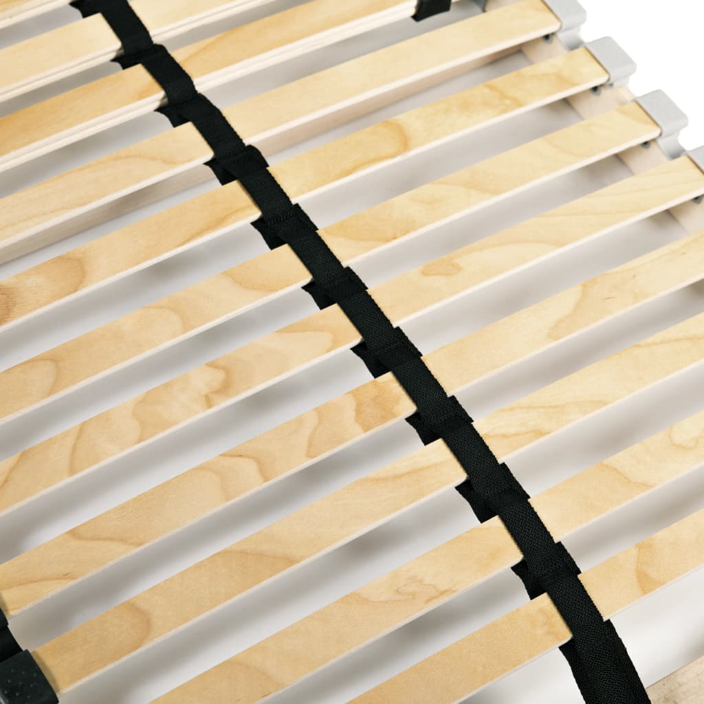 Slatted Bed Base without Mattress with 28 Slats 7 Zones 70x200 cm