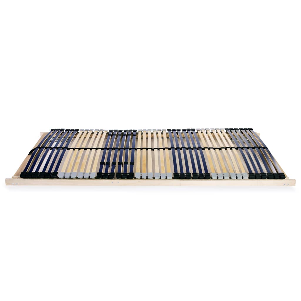 Slatted Bed Base without Mattress with 42 Slats 7 Zones 70x200 cm
