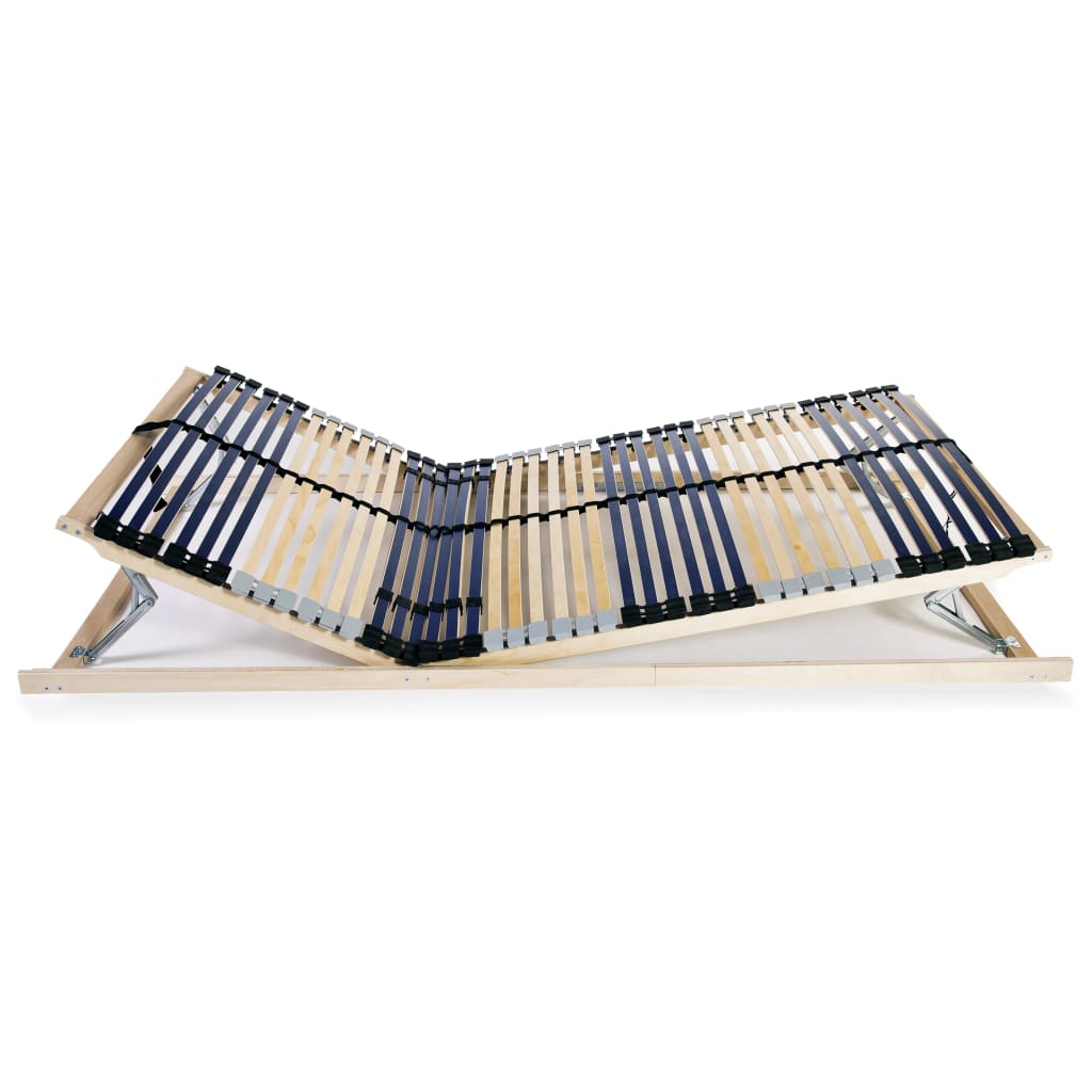 Slatted Bed Base without Mattress with 42 Slats 7 Zones 100x200 cm