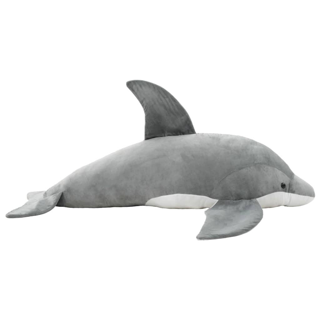Dolphin Cuddly Toy Plush Grey