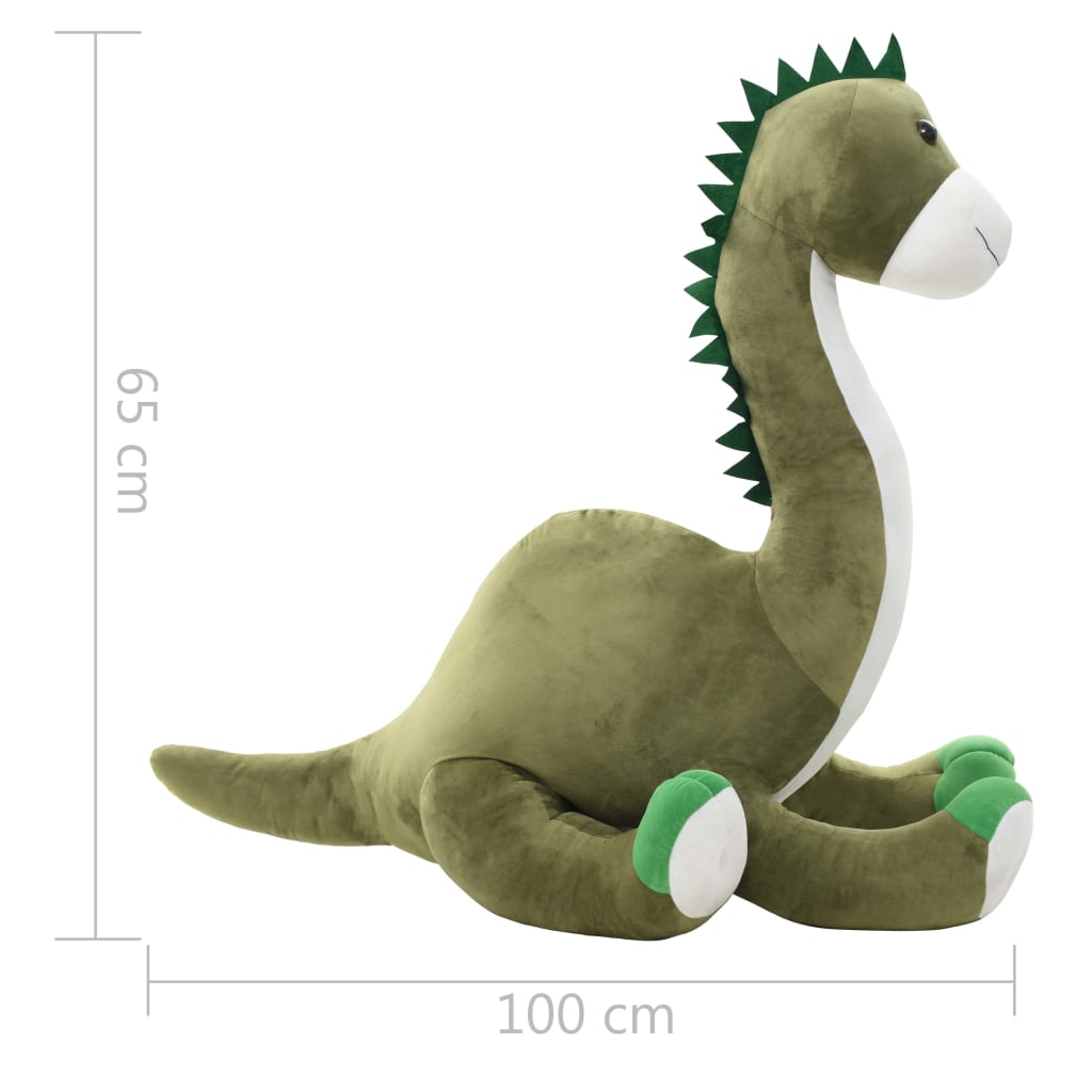 Dinosaur Brontsaurus Cuddly Toy Plush Green