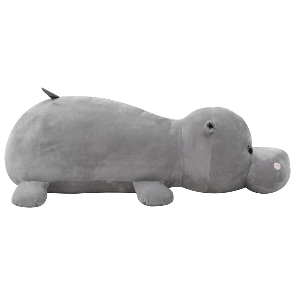 Hippo Cuddly Toy Plush Grey