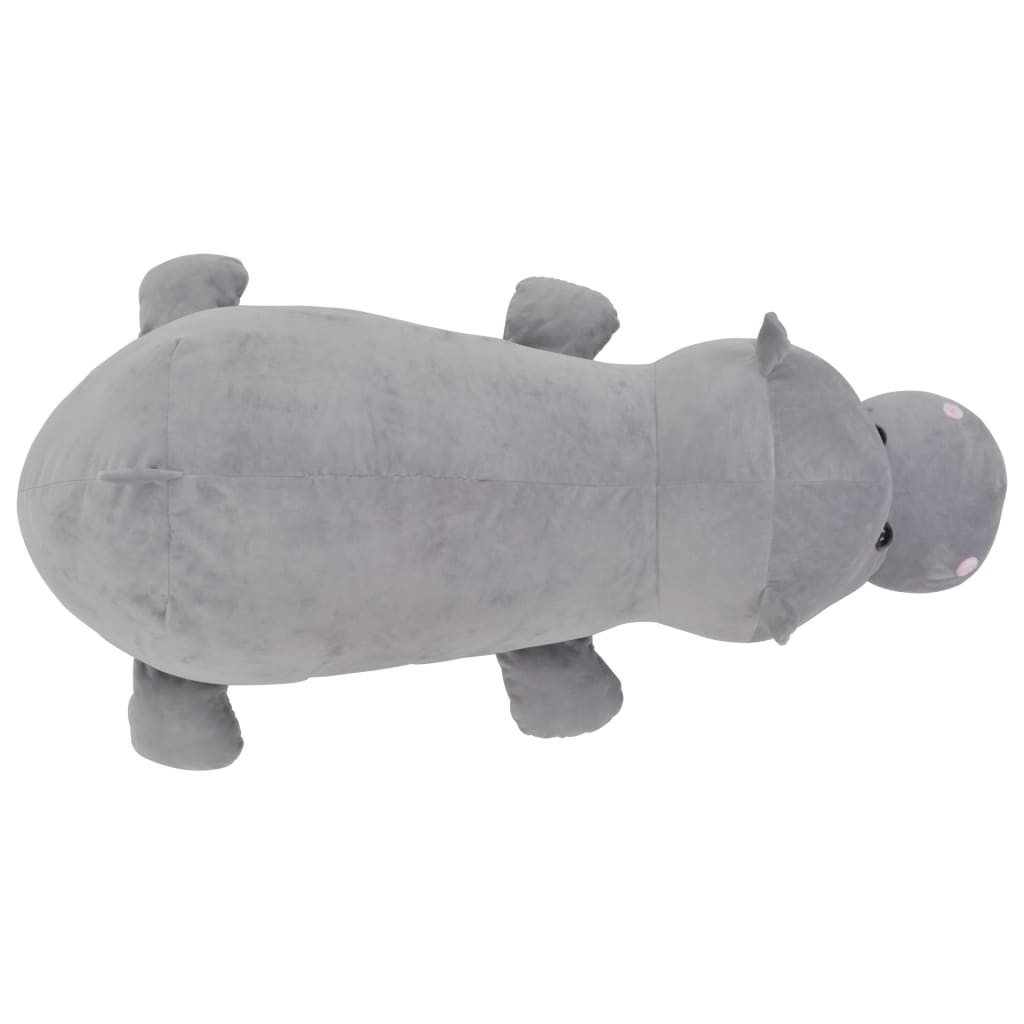 Hippo Cuddly Toy Plush Grey