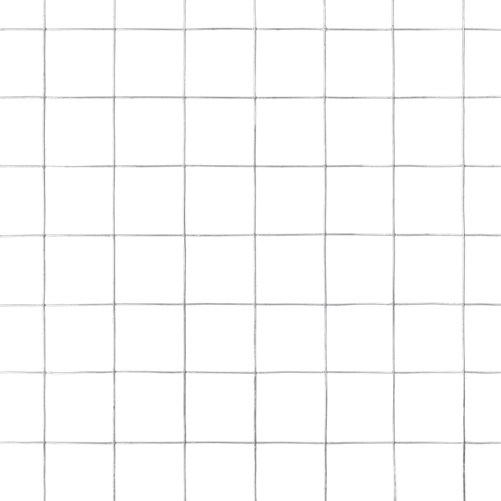 Chicken Wire Fence Galvanised Steel 10x0.5 m Silver