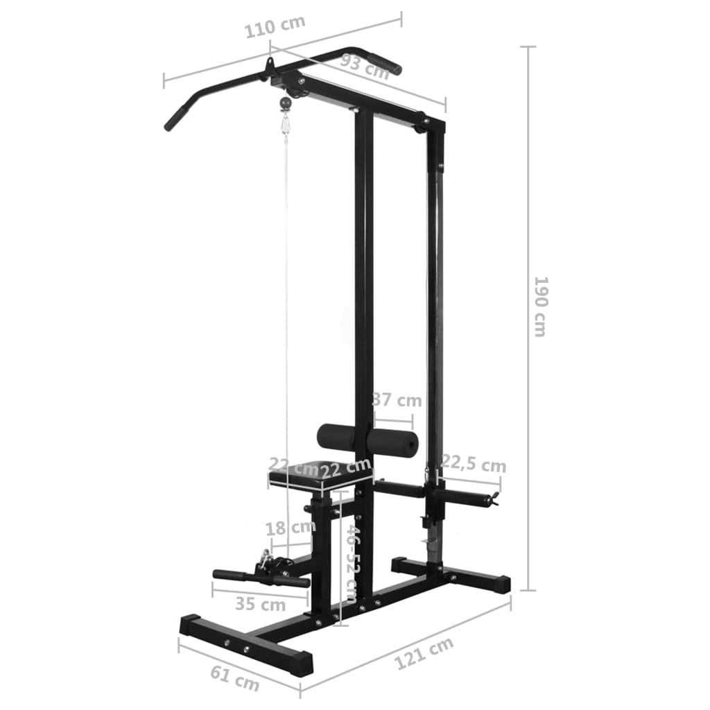 Power Tower with Barbell and Dumbbell Set 30.5 kg