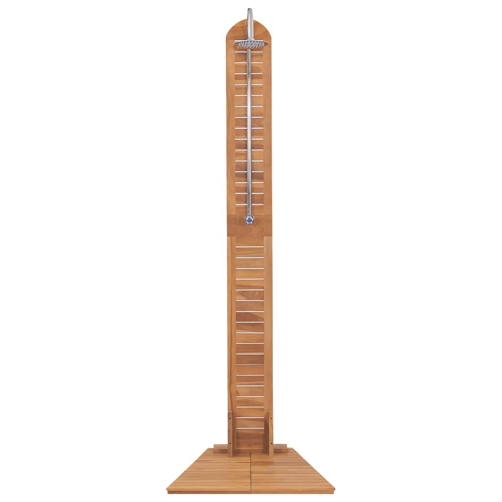 Garden Shower Solid Teak 70x75x204 cm