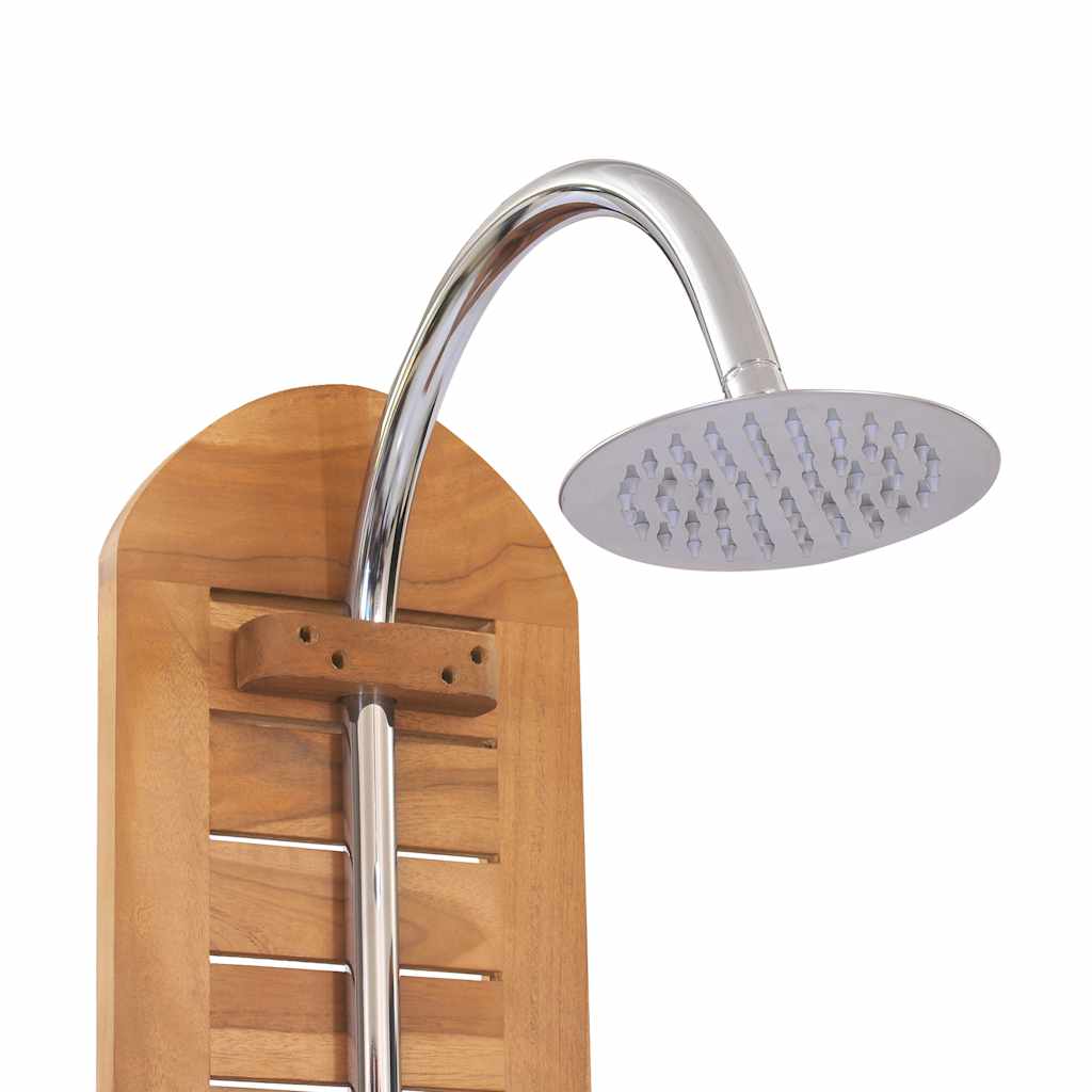 Garden Shower Solid Teak 70x75x204 cm
