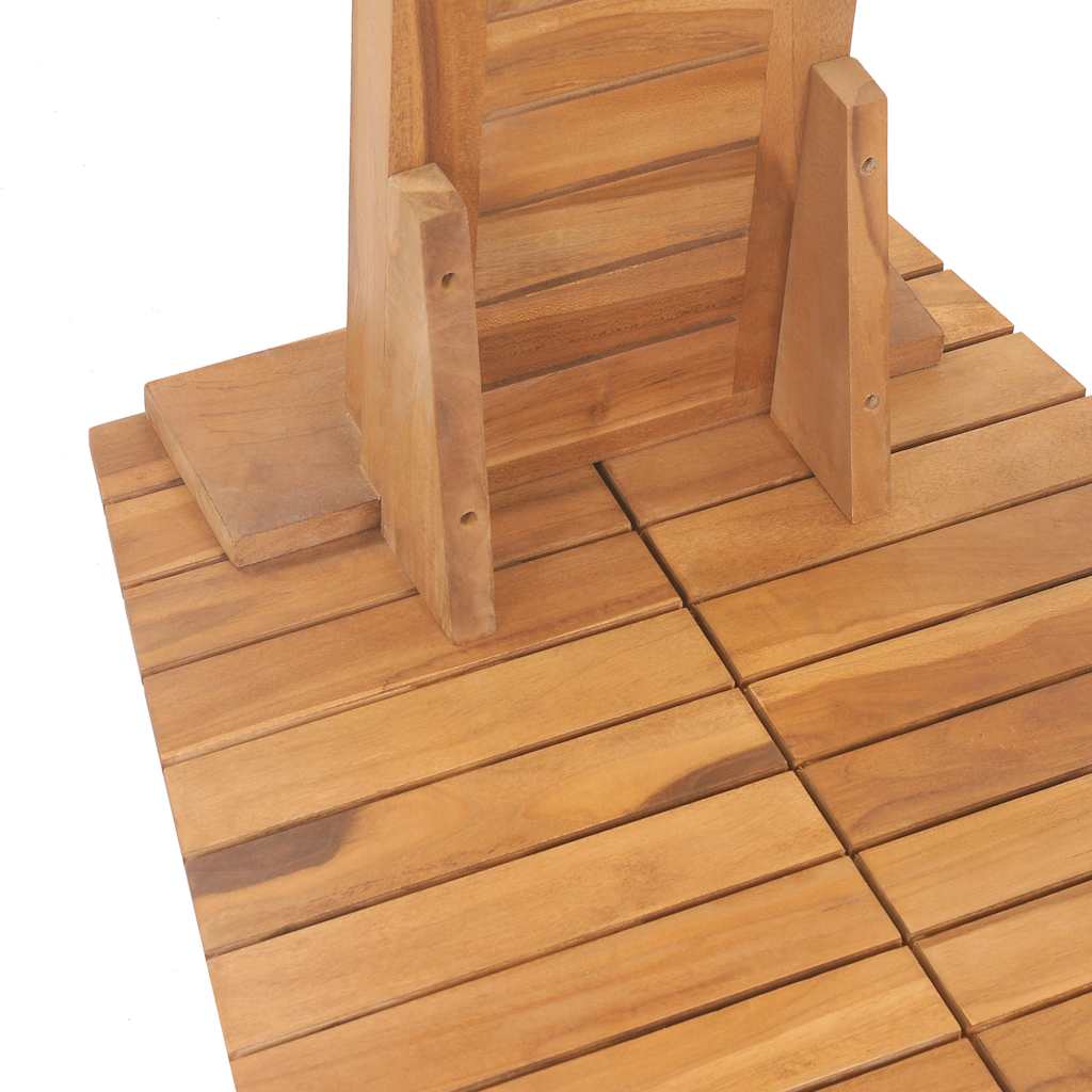 Garden Shower Solid Teak 70x75x204 cm