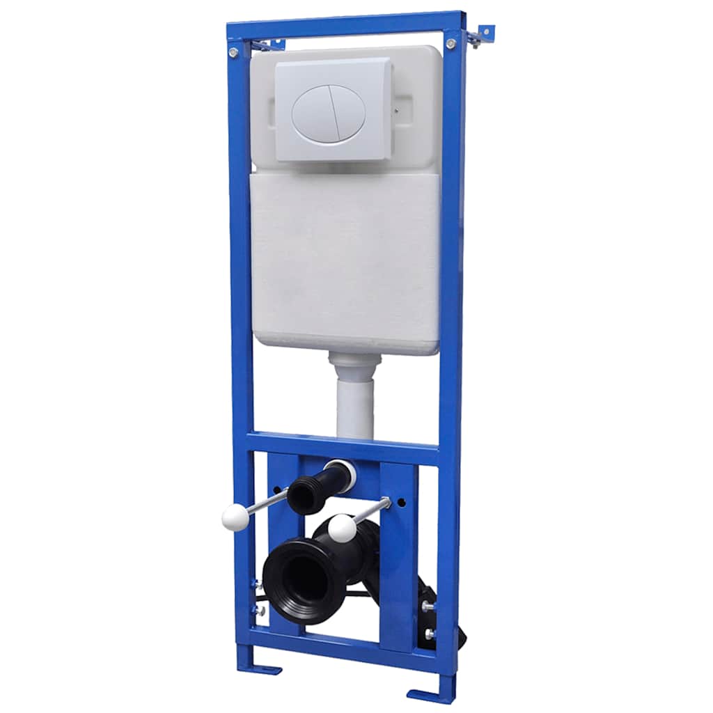 Wall-Hung Toilet with Concealed Cistern Ceramic Black