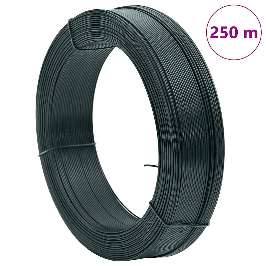 Fence Binding Wire 250 m 0.9/1.4 mm Steel Blackish Green
