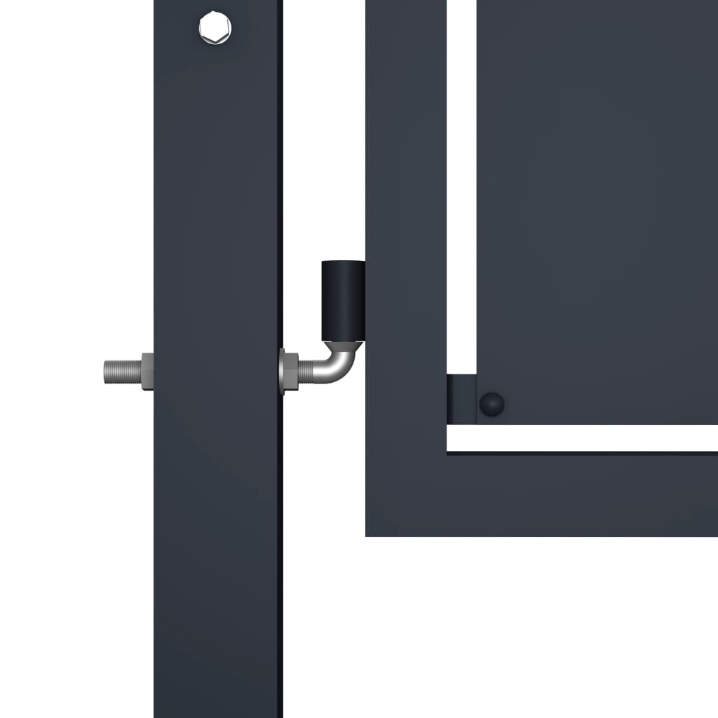 Garden Gate Steel 100x100 cm Anthracite