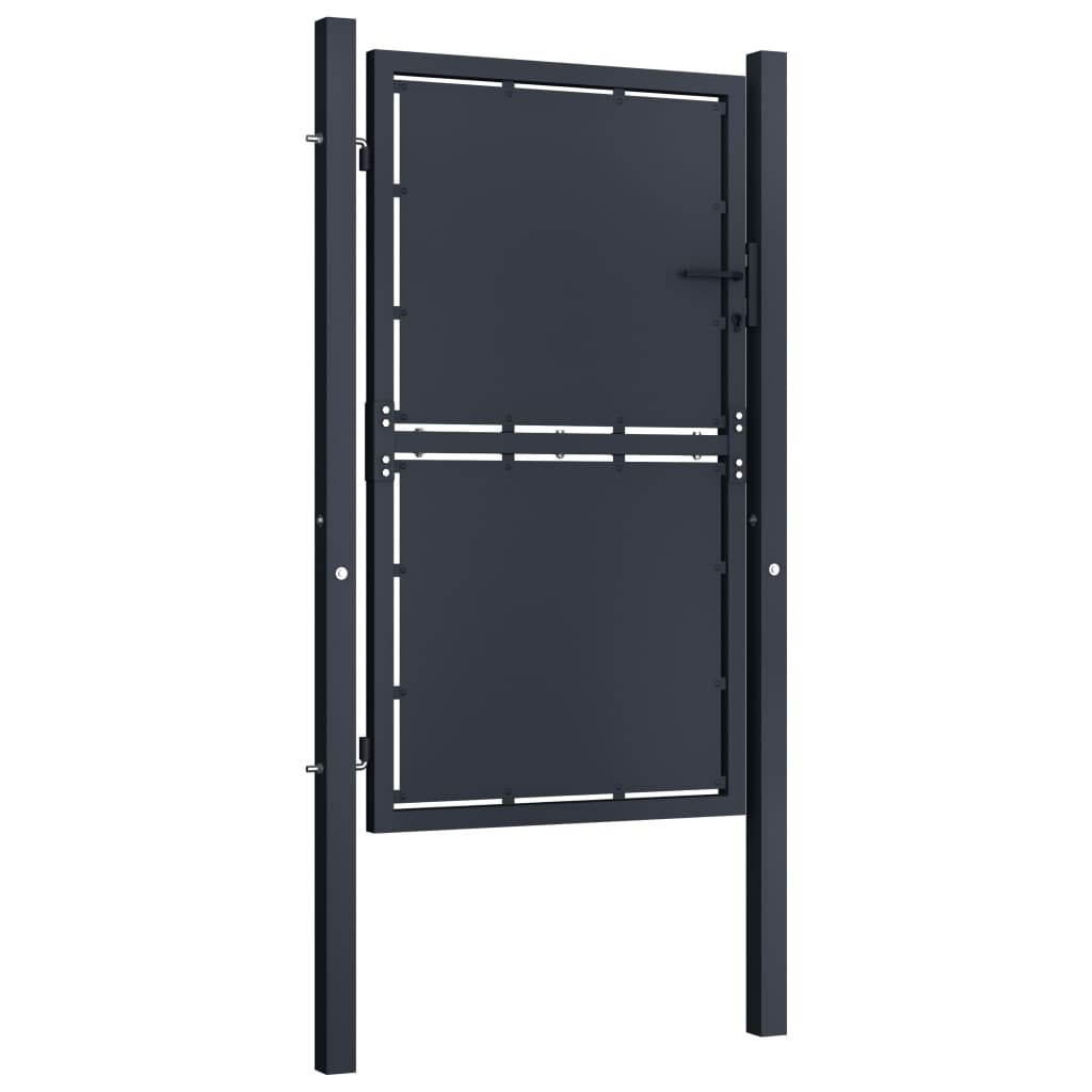 Garden Gate Steel 100x150 cm Anthracite