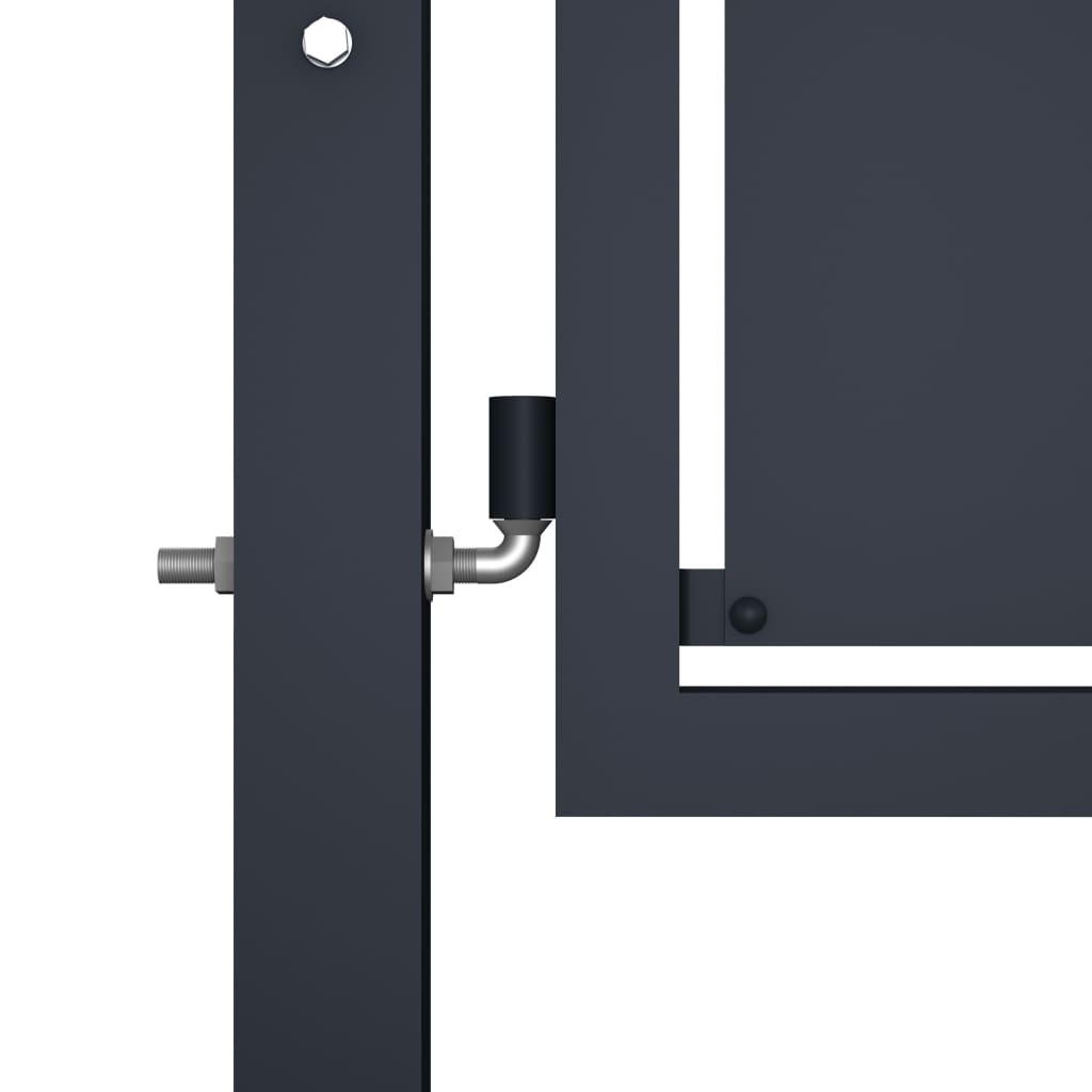 Garden Gate Steel 300x200 cm Anthracite