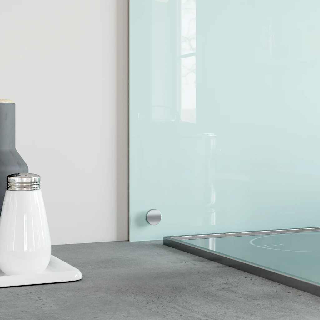 Kitchen Backsplash White 80 x 40 cm Tempered Glass