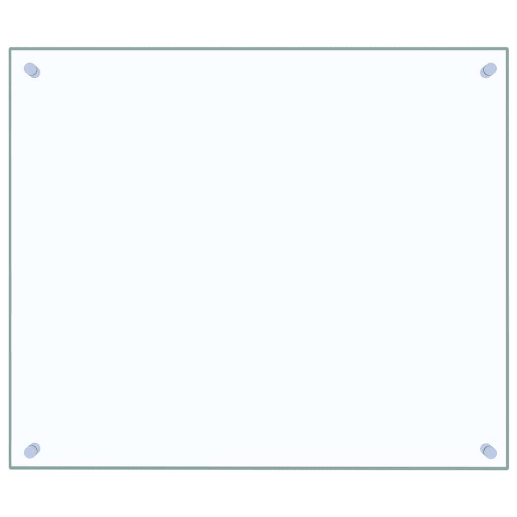 Kitchen Backsplash Transparent 70 x 60 cm Tempered Glass