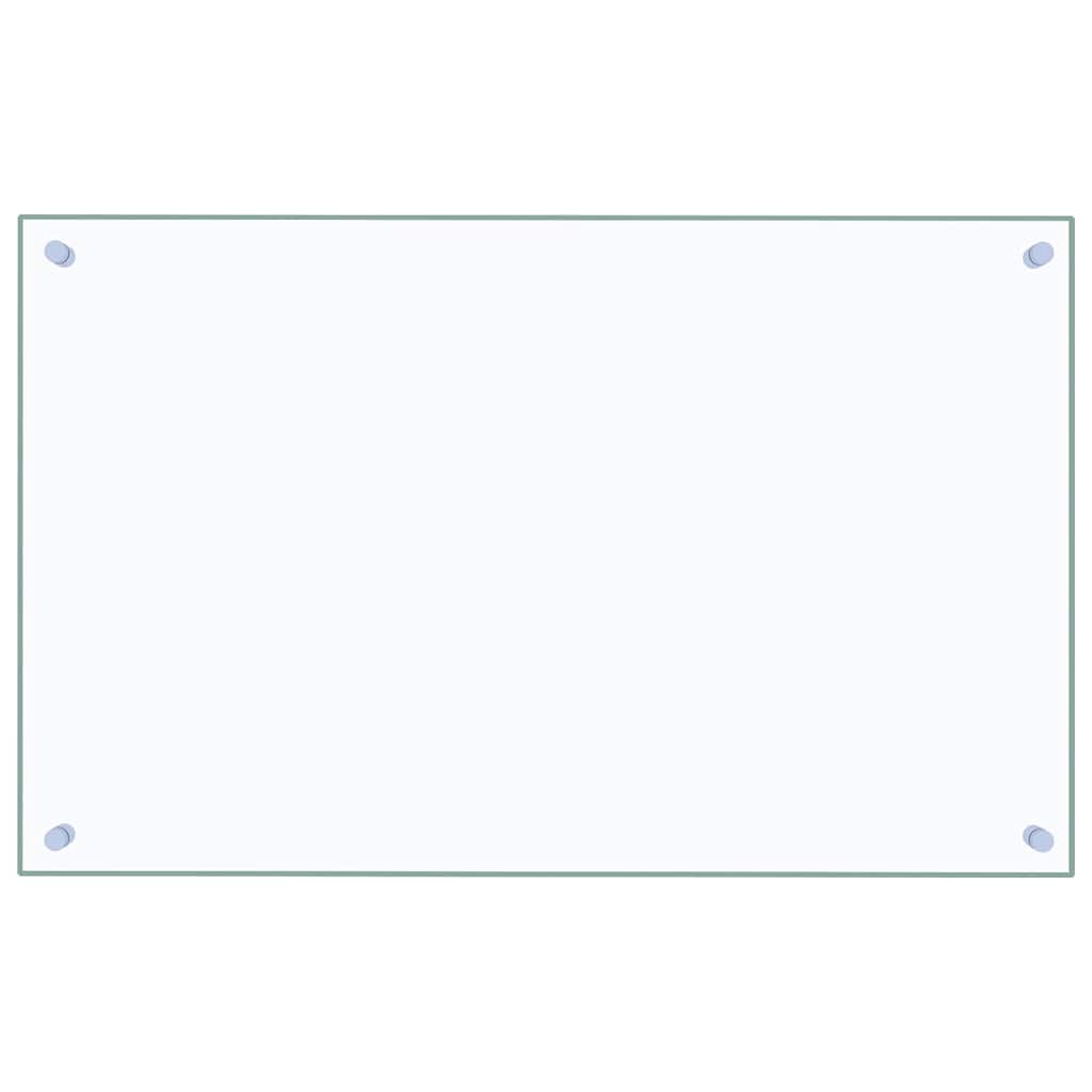 Kitchen Backsplash Transparent 80 x 50 cm Tempered Glass