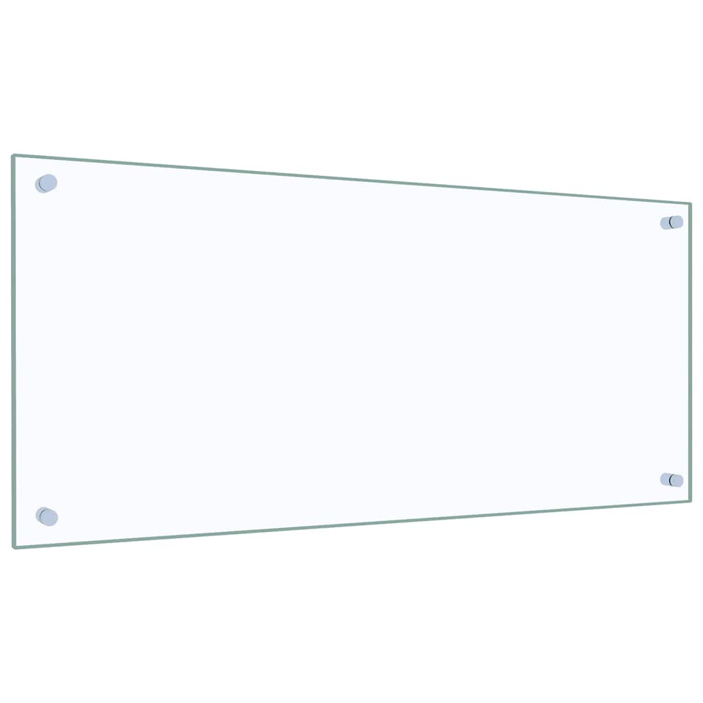 Kitchen Backsplash Transparent 90 x 40 cm Tempered Glass