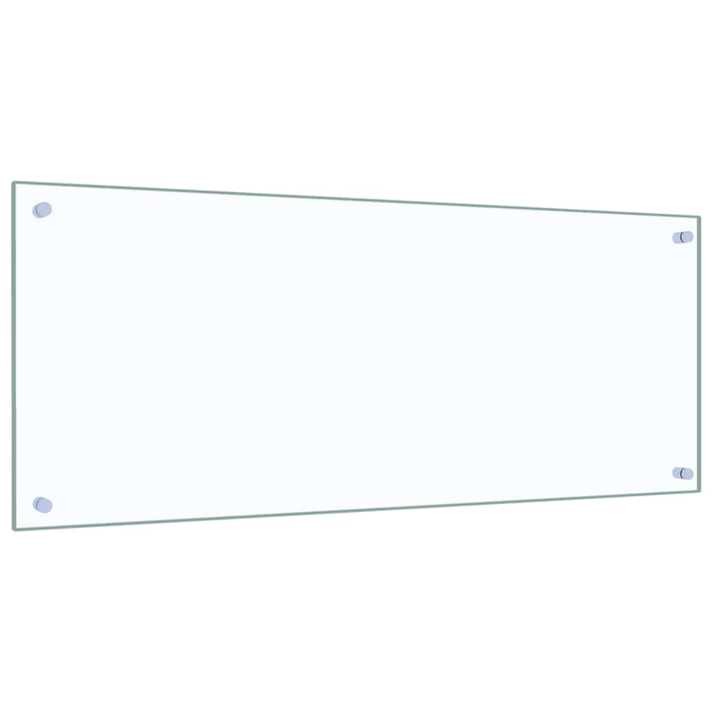 Kitchen Backsplash Transparent 100 x 40 cm Tempered Glass