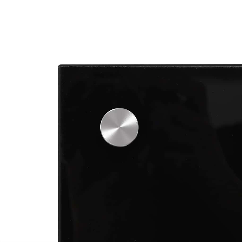 Kitchen Backsplash Black 100 x 50 cm Tempered Glass