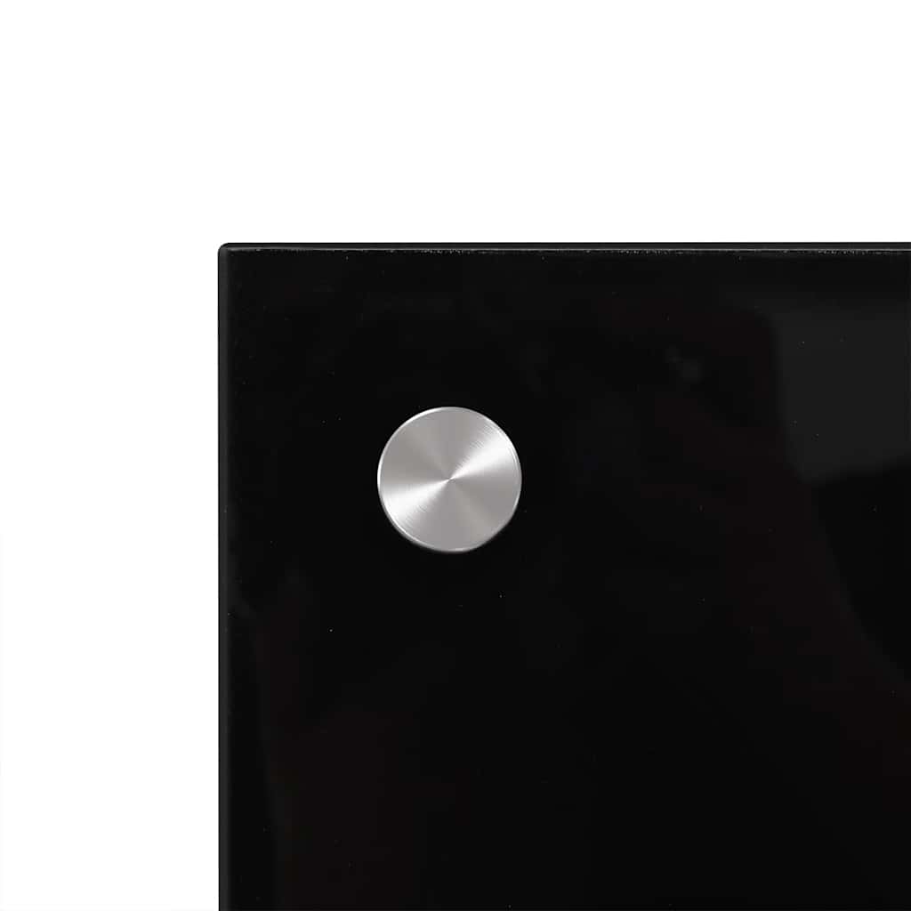 Kitchen Backsplash Black 100 x 60 cm Tempered Glass