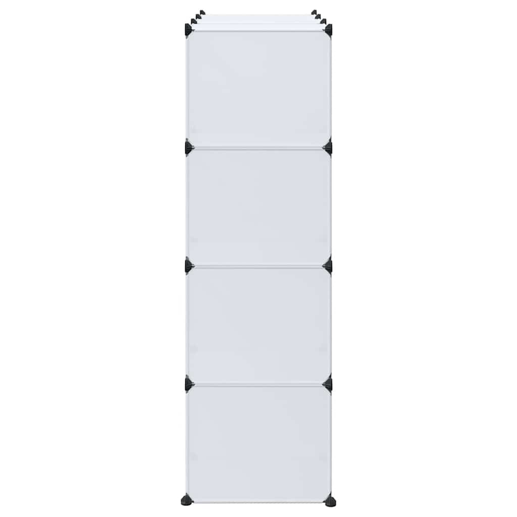 Modular Cabinet with 9 Compartments 109x36.5x143 cm White
