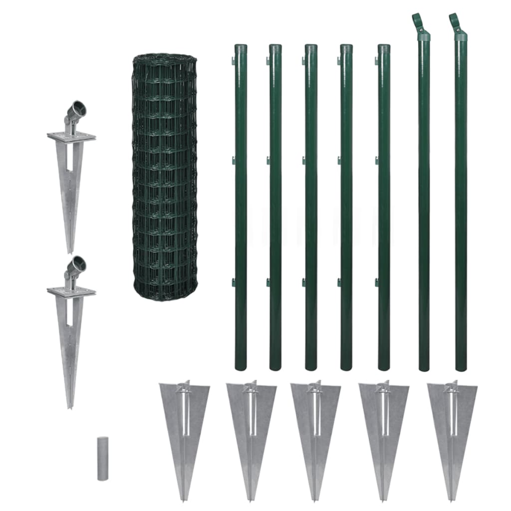 Euro Fence Steel 10x1.0 m Green