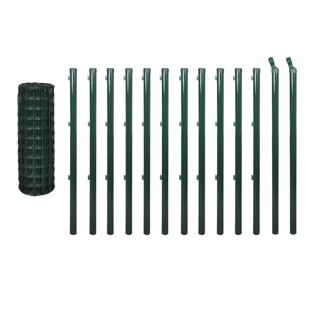 Euro Fence Steel 25x1.5 m Green