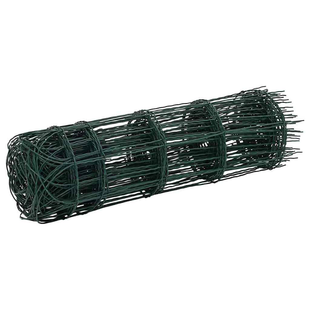 Garden Border Fence Powder-coated Iron 10x0.65 m